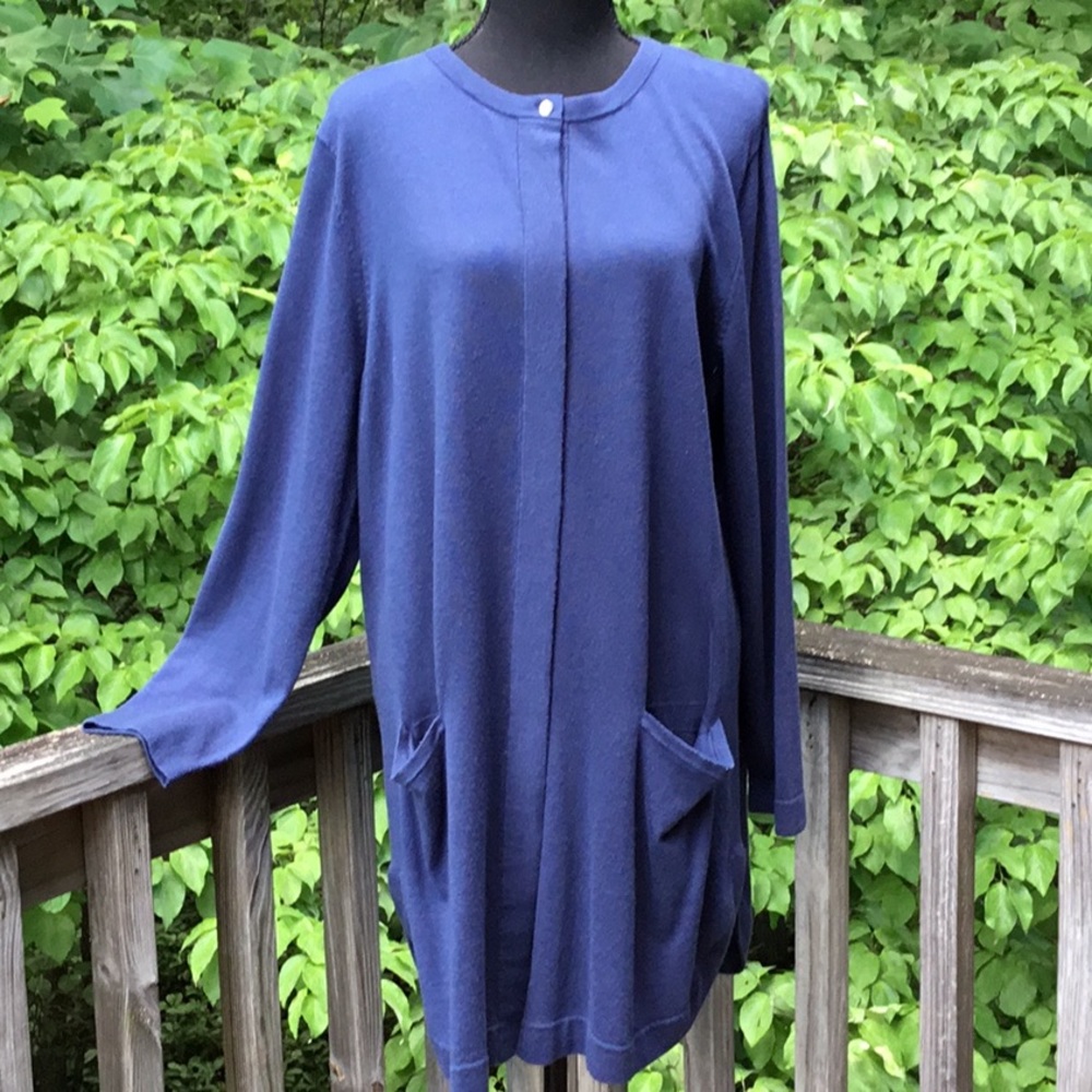 J Jill Ultramarine Long Lean Cardigan